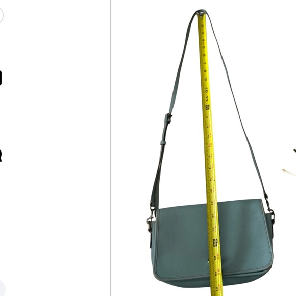 Coach 57325 Turnlock Crossbody in Glovetanned Leather - Cloud Blue - Picture 10 of 13